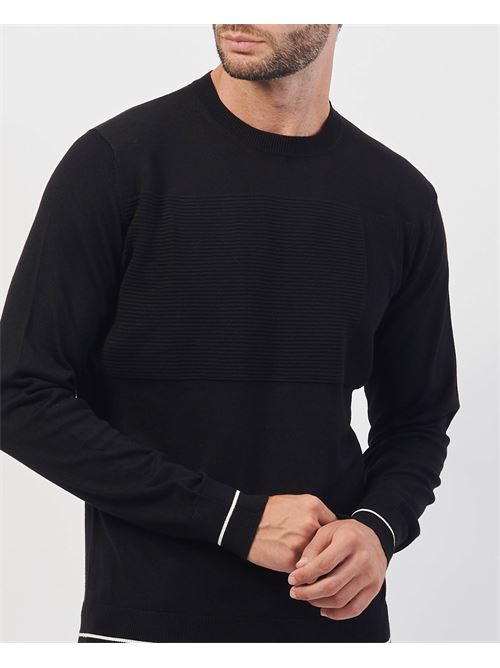 Yes Zee men's crewneck viscose sweater YES ZEE | M806-ML000801